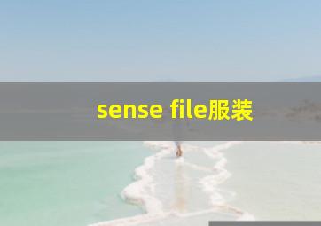 sense file服装